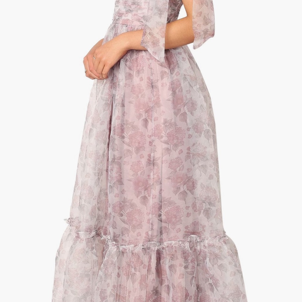 Petal & Pup Floret Bow Strap Midi Sundress in Pink/purple - Picture 2 of 9